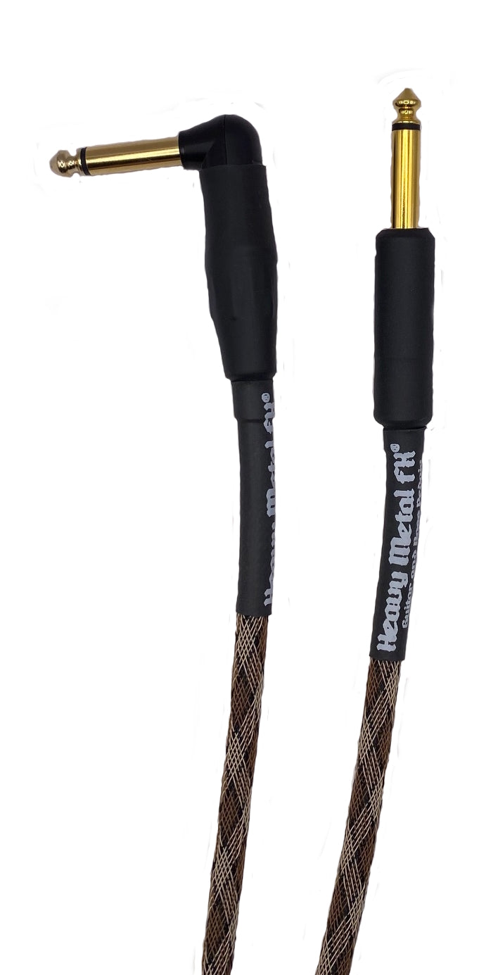 Heavy Metal FX Instrument Cable 30 ft Straight/Angle - Heavy Metal FX
