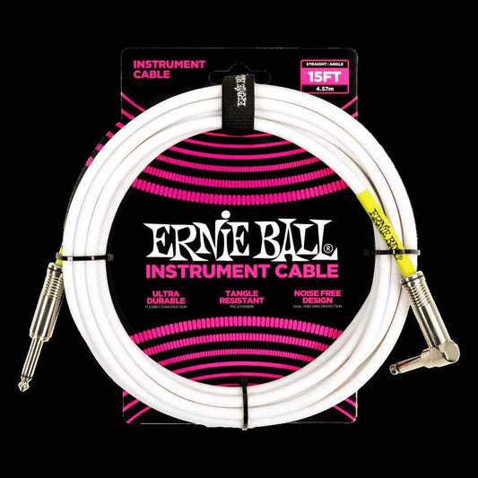 Classic Instrument Cable - Standard White Straight/Angle