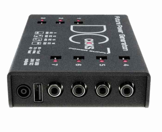 DC7 - 7 isolated outlets. 660mA on each outlet 1" high profile